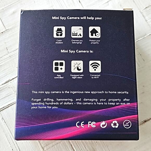 Mini Camera Two Charging Cords and Magnetic Holder Use in Car, House, or Office - Picture 5 of 10